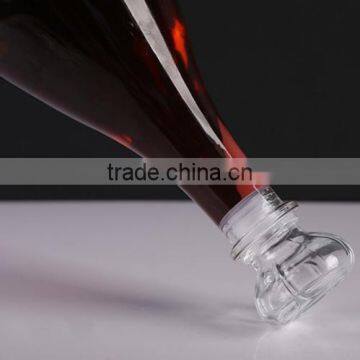 1000ml Red Wine Unique Shaped Glass Bottle With Glass Cork Stopper photo-2