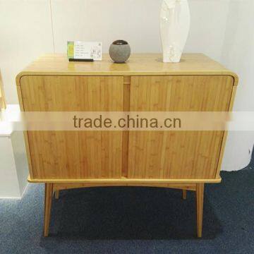 Large capacity bamboo cabinet for living room