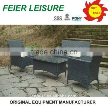 Outdoor fashion new style square garden table and chairs sale