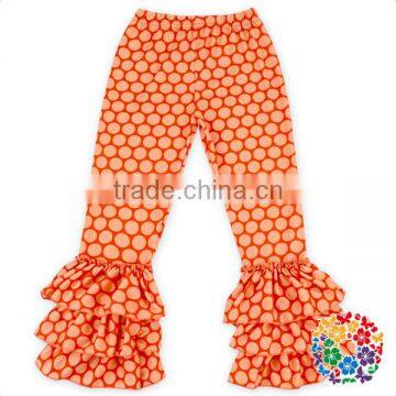 Best Selling Fall Chic Halloween Patterns Baby Leggings Wholesale Triple Ruffle Icing Baby Leggings photo-5