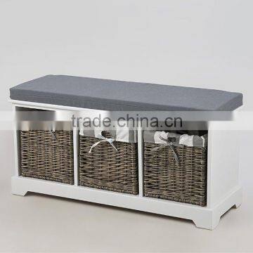 Wooden Indoor White Louvered Doors Shoe Organizer photo-5