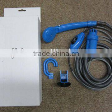 12V portable powered outdoor camping travel hand car shower set9305