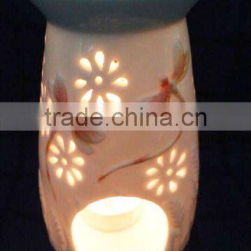 Hand Painted Ceramic Fragrance Oil Burner With Tealight Candle Factory Supply photo-4