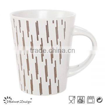 12oz metal glaze ceramic coffee mugs