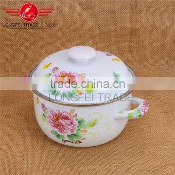 Full Flower Stew Pot Enamel Cookware Pot / Stew Pot photo-3