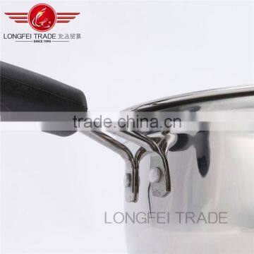 Eco-friendly Stainless Steel Single Handle Milk / Stock Pot/ Milk Cooking Pot photo-5