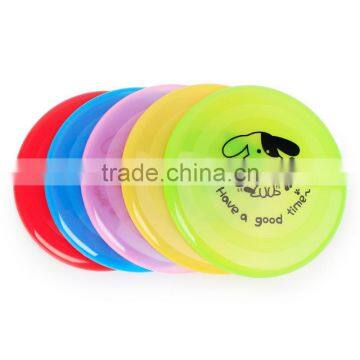 The Bending Deformation of Plastic Cartoon Dog Printing Plastic Pet Dog Frisbee 20cm photo-2