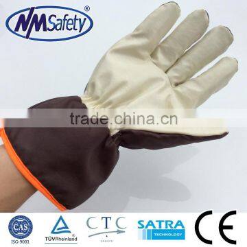 NMSAFETY Brown Polar Liner Ski Glove/heavy Duty Winter Work Gloves/safe Work Gloves photo-3