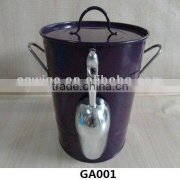 HOT-SALE metal Ice bucket with lip&scoop