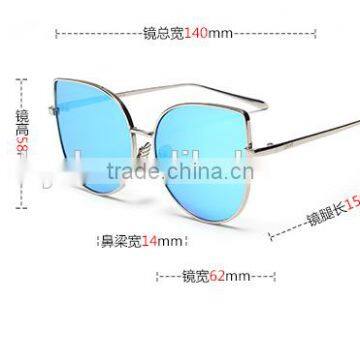 Fashion New European and American Fashion Glasses Cat's Eye Sunglasses ms Individuality Sunglasses Trend photo-2