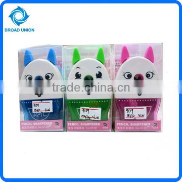 Plastic Scholar Pencil Sharpener Cat Shaped Pencil Sharpener