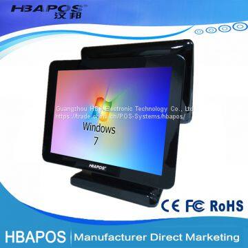 HBA-Q7 15'' touch screen all in one POS system/cash register/cashier POS machine