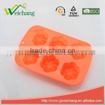 WCJB053 Silicone Flower Muffin Brownie Cornbread Cheesecake Panna Cotta Pudding Jello Shot and Soap Mold photo-2