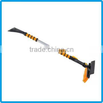 Hot sales rotatory head telescopic snow brush with ice scraper