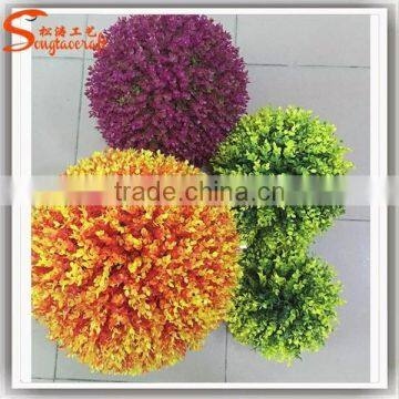 Size can be customized all types of artificial grass ball artificial grass boxwood for decor