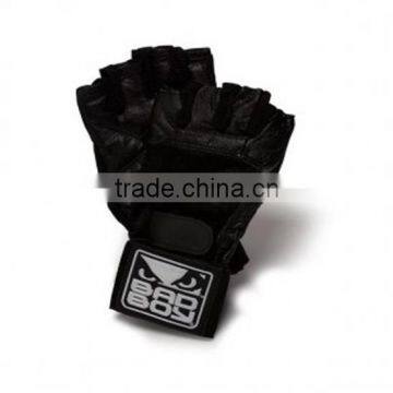 Leather Weight Lifting Gloves Padded Gym Body Building Fitness Sports Exercise