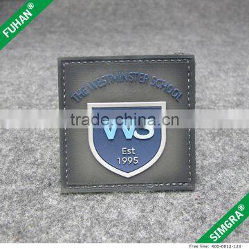 High Grade Eco-friendly Hoop and Loop PVC Rubber Labels