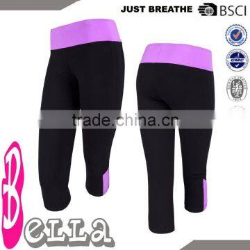 OEM capri pants ,black tights for women fitness