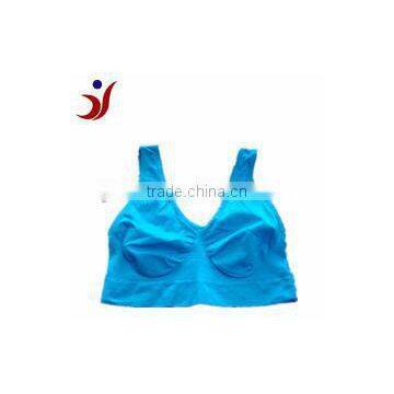 2014 js-927blue sport bra genie bra customized made in China Shantou manufactory (accept OEM)