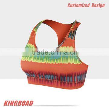 Newest Customized Printed compression running bra