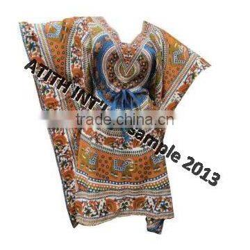 100% Polyester Printed Long Kaftan