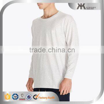 Men's Solid Color Blank Design Casual Long Sleeves Tshirt Tops photo-3