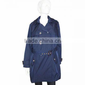 2016 Armyblue Woman Coat 2014 Trench Spring Long Coat Nylon Trench photo-2