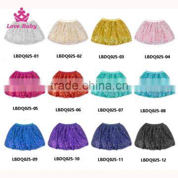 2016 Sequin Pom Pom Shinny Skirt For Teen Child Worldwide Export Kids Clothing photo-6