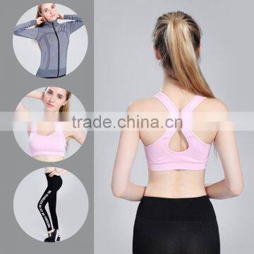 2017 Yoga Apparel Wholesale Poloyester and Spandex Blank Yoga Wear Women Yoga Set photo-3