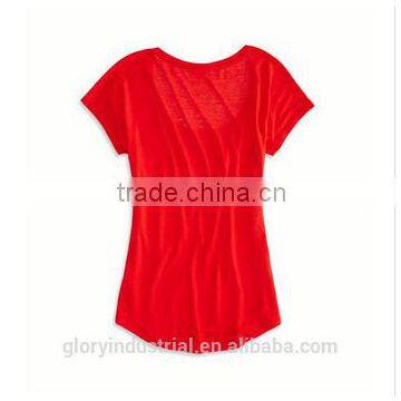 Red Loose Custom Colour Changing T-shirt for Girls photo-4