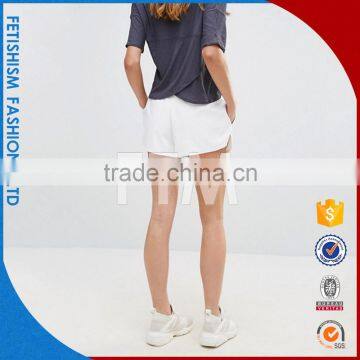 PU Sports Shorts Female Summer Loose Wide Leg Running Hot Shorts Women Youth Girl Casual Home Yoga Pants photo-3