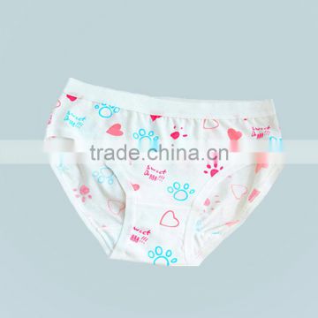 1pc 5 size cheap cotton mid waist breathable and comfortable girl underwear,lady underwear