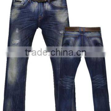 Fashion New Design High Quality Denim Jeans Destroy Pants Professional Jeans Manufacturer in China