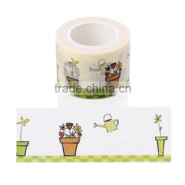 3cm*10mm Japan Awashi Tape Flower Pot Patters Adhesive Paper Tape Customizable Size and Patterns photo-3
