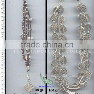 Thai Karen Silver Necklace & Bracelet Jewelry 925 Sterling Silver