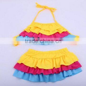 Fashion Sweet Two Piece Kids Bikini Swimwear Muslim Swimwear Fashion Swimwear photo-3