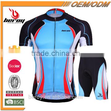 BEROY Fashion Cycling Jersey Original, Wholesale Polyester Cycling Short Sleeve Shirts and Padded Cycling Short Pants