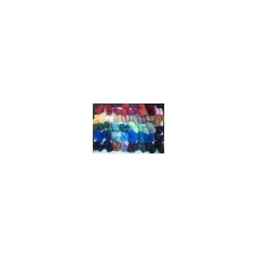 Dope dyed polyester staple fiber