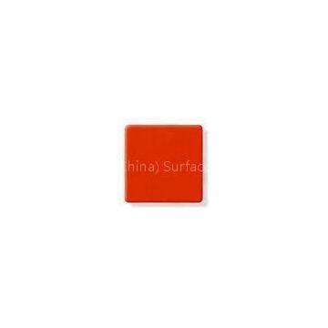 Stain - Resistant Red 100% Acrylic Solid Surface Slab 2440 * 760mm for Wall Cladding