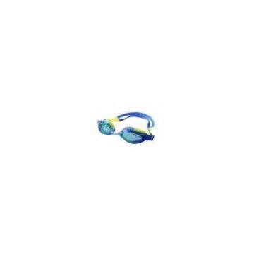 Junior cool Waterproof PC lens silicone one piece swimming goggles / kids diving goggles