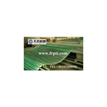 FRP transversal corrugated sheet production line