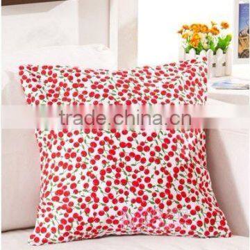 100% cotton printed flower design sofa cushion