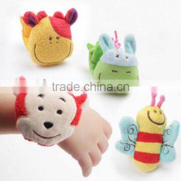 ANIMAL WRIST STRAP RATTLES Infant Newborn Plush Toy