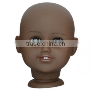 professional BROWN EYES american girl doll head/customize 18" doll/black 18" make custom vinyl toys