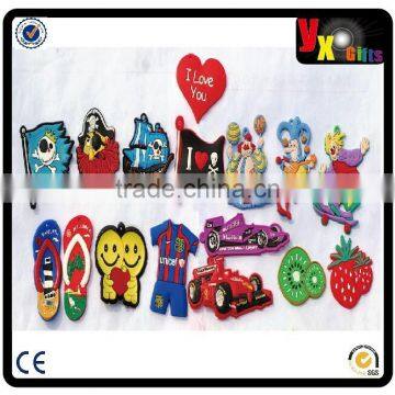 3D cartoon design soft PVC fridge magnet /16 1 dollar gifts