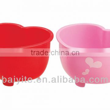 heart plastic vegetable storage basket