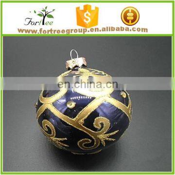 christmas adornment snowman ball, glass hanging ball