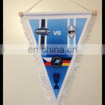 Hanging Sports Pennants , Sublimation Flag Pennant , Custom Hanging Pennants