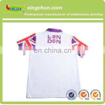 2015 New Fashion Design Customized Britishness Element English Soldier Sublimation Printed Kid's Polo Tees Made in China photo-2