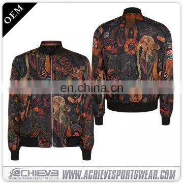 100% Polyester Sublimation Baseball Bomber Jacket photo-4